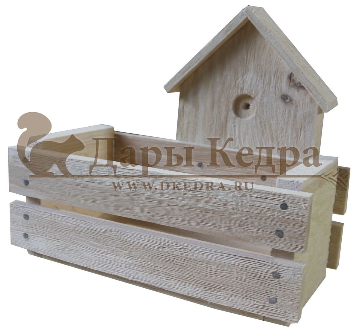 Деревянный ящик-домик